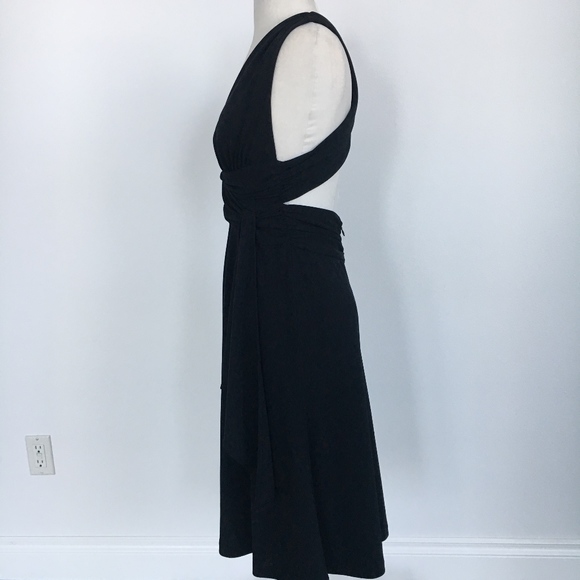 WHBM Backless Black Cocktail Dress - Picture 3 of 6